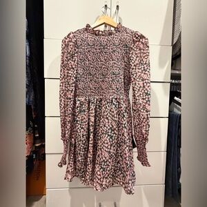 Lulus Floral Long Sleeve Dress